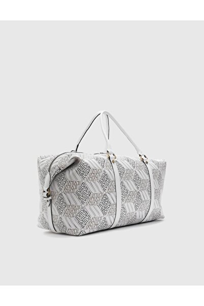 İLVİ Borkov Hakiki Deri Unisex Valiz Beyaz