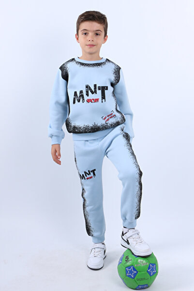 HÇM ERKEK ÇOCUK 3 İPLİK EŞOFMAN TAKIMI MNT BASKILI E18
