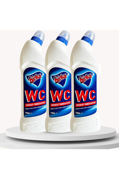 BİRKA Birka WC Tuvalet ve Pisuvar Temizleyici 3 Adet x 750 ml - Güçlü Pas ve Kireç Çözücü