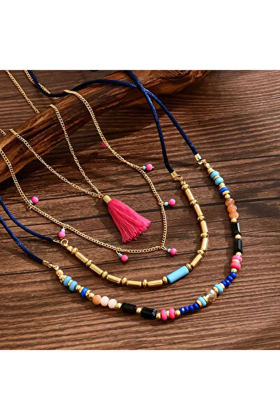 Store Bohemian Style Multi Layer Beach Necklace