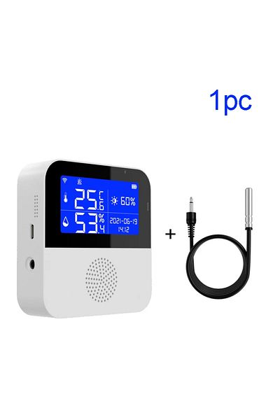 Choice 1PCS Tuya Smart WIFI Temperature and Humidity Sensor with Backlight LCD Display Indoor Thermometer H