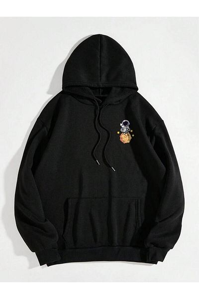 Guillermo Stylish Tiny Children's Terminal Astronaut the Glaxy Front Back Printed Girl's / Boy's Hoodie