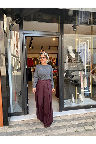 özlem adaşoğlu boutique 2 PİLELİ KUMAŞ PANTOLON