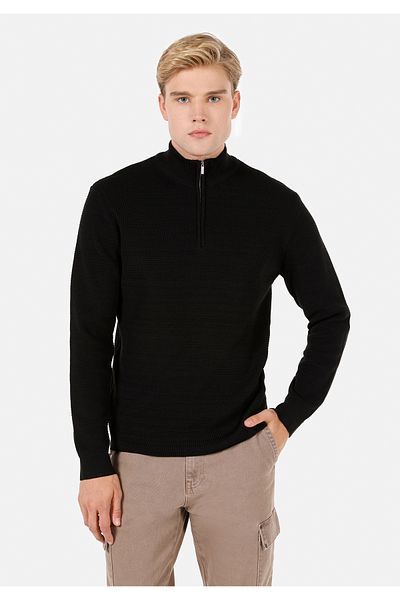Colin's Pulover negru pentru bărbați