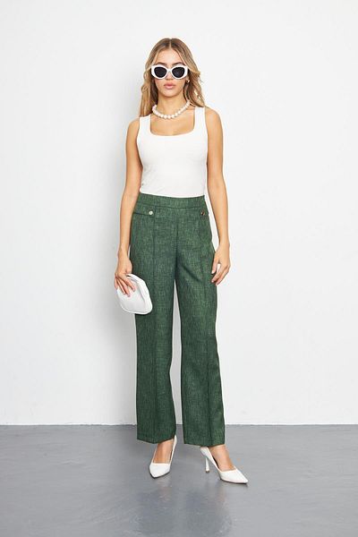 LOVELF Emerald Pocket Detailed Yunefect Trousers