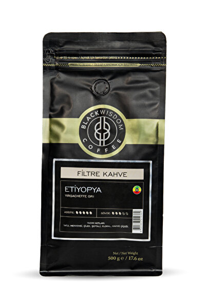 Black Wisdom إثيوبيا - قهوة Yirgacheffe Gr1 المفلترة 500 غ
