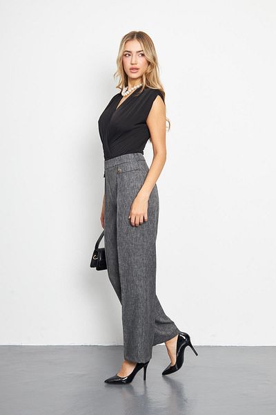 LOVELF Anthracite Color Pocket Detailed Pants