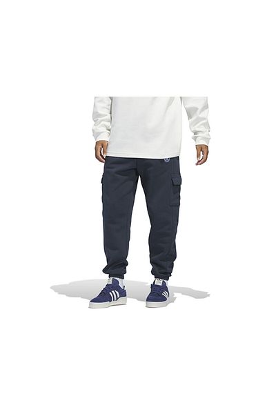 adidas Pantaloni de sport albaștri unisex Cargo - Pantaloni cargo casual IY7384