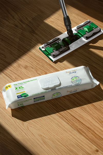 Papilion Easy Clean Xxl Beyaz Sabun Katkılı Naturel Formül Mopa Uyumlu Yer Temizlik Havlusu 160 Geniş Yaprak