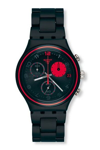 Swatch BLACK RED CIRCLE