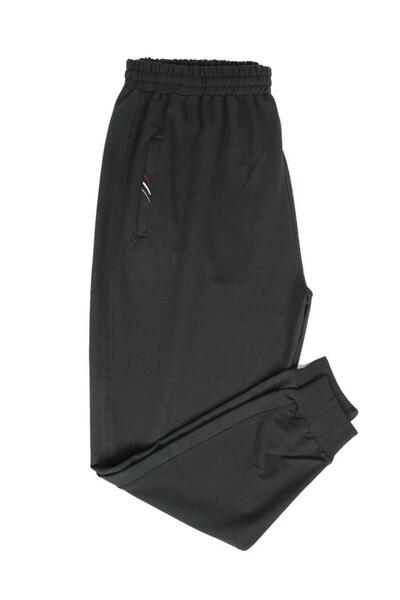 Sanalbolluk Battal Size Elastic Leg Sweatpants Khaki Color