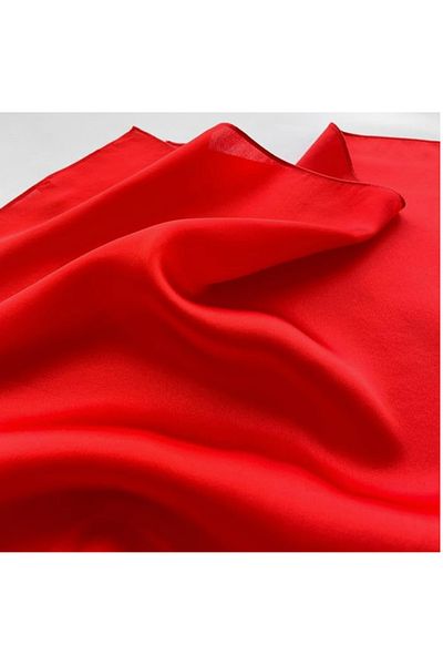 PratikDikisco Red Satin Scarf