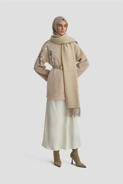 Armine 24K1714 Model Flared Satin Moonstone