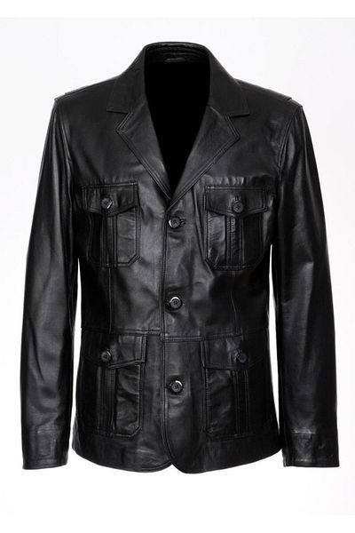 Sanalbolluk Safari Model Black Color Classic Jacket