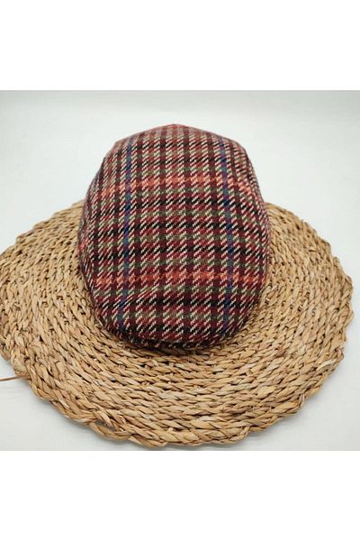 Sanalbolluk Striped Model Burgundy Color Men's Sports Cap