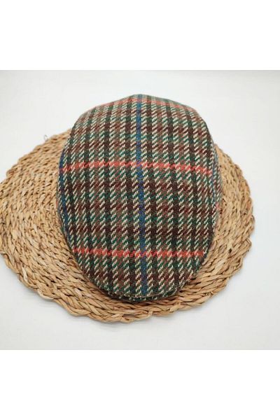 Sanalbolluk Striped Model Khaki Color Men's Sports Cap