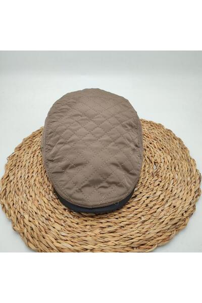 Sanalbolluk Kare Dikişli Erkek Kasket Kahve Renk