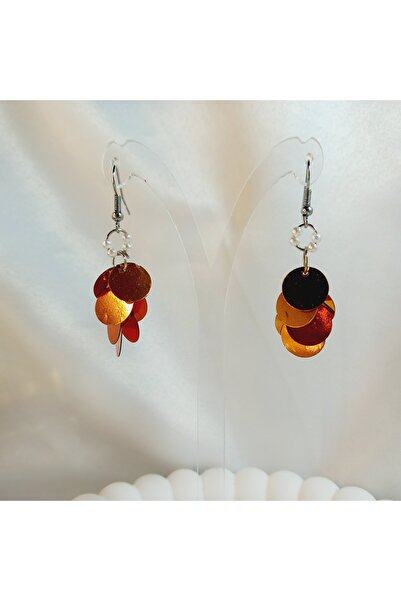 Crystal Atelier Pearl Bead Sequin Earrings - Aesthetic Soft Vibes Vintage Gift Design Sequin Dangle Earrings