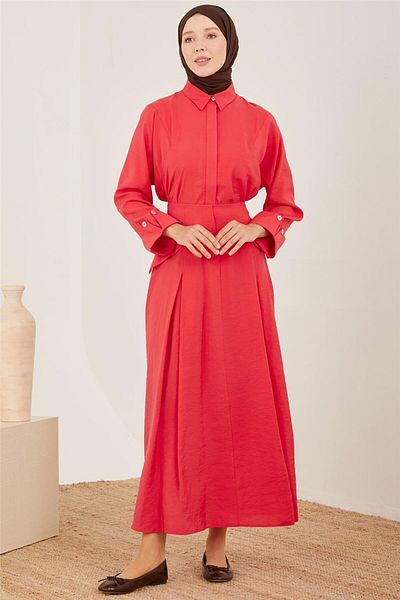 Armine Modal Skirt with Pockets and Elastic 23Y1427 Cherry