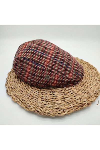 Sanalbolluk Striped Model Burgundy Color Men's Sports Cap