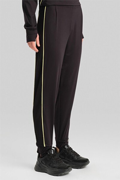 Armine Bilek Bantlı Beli Lastikli Pantolon 23k2516 Siyah