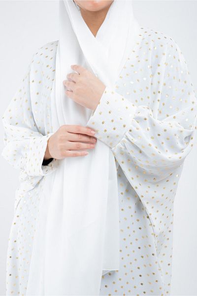 IKKXA Abaya AIK8004 White