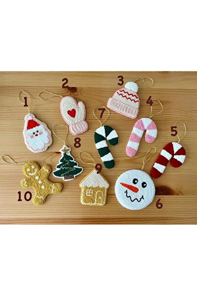 afralya home Aksesuar Yılbaşı Özel Tasarım Noel Baba Eldiven Şapka Şeker Hedi...