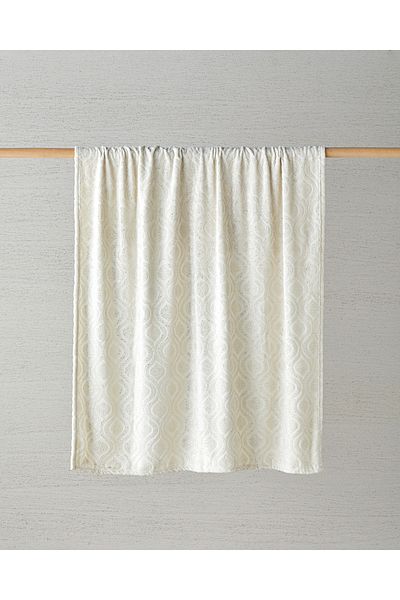 English Home Κουβέρτα τηλεόρασης Luminance Cream Foil Printed Supersoft - 120x160 cm