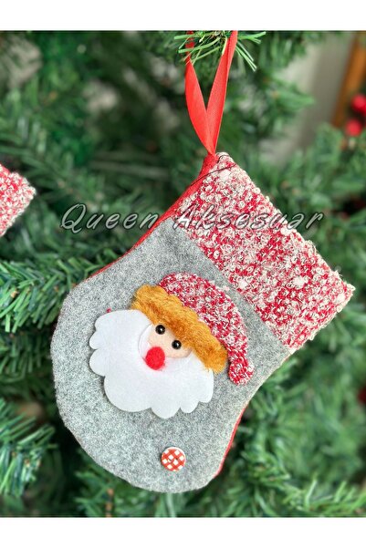 QUEEN AKSESUAR Yeni yıl yılbaşı koleksiyonluk dekorasyon peluş noel baba oyun...