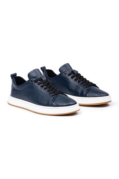 SELİN SOYLU Men's Genuine Leather Sneakers, Casual Shoes, 100% Leather Shoes, 4 Seasons Men's Sneakers