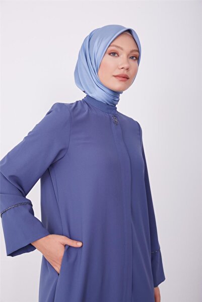Armine Koliçi Lastikli Fermuarlı Ferace 23k8401 Indigo