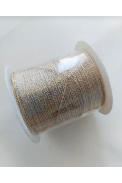 SESİKA HOBİ 100 Metre Bej Renk Paraşüt İpi 0.8 Mm Kolye Bileklik İpi