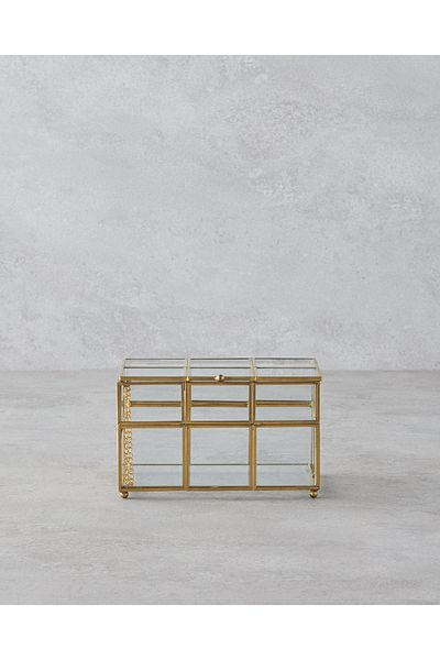 English Home Luxury Gold Jewelry Box - 9.5X14.5X9Cm