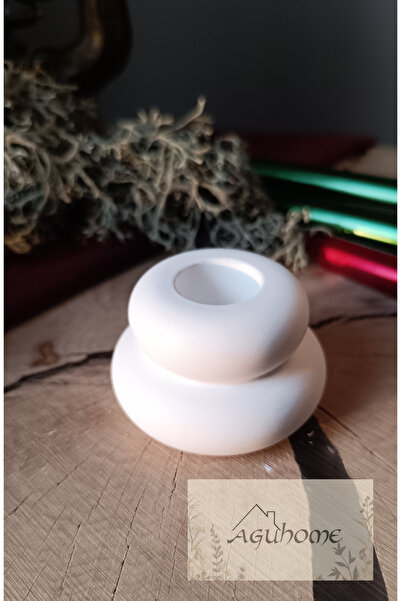 agu home Beton Halka Mumluk/şamdan