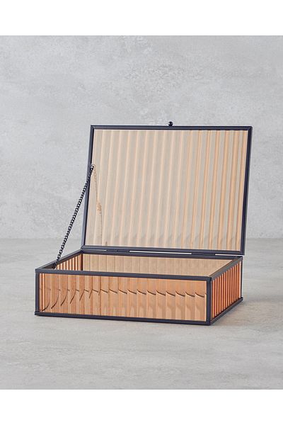 English Home Διακοσμητικό Κουτί Felice Amber - 21x16x7 cm