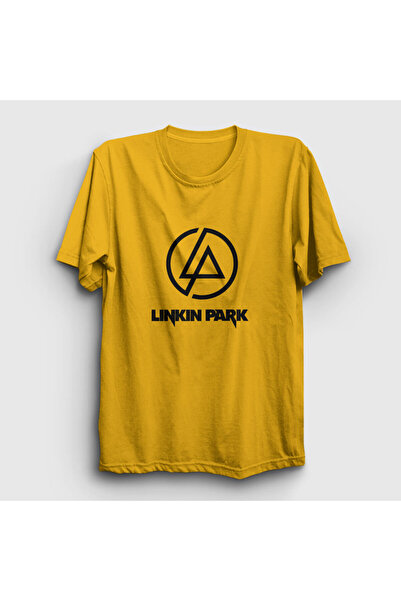 Presmono Unisex žuti logo Linkin Park T-shirt 97598tt