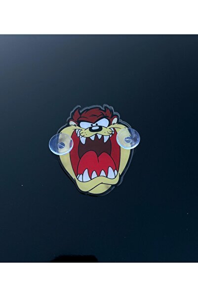 OTOMOR AKSESUAR شخصية كرتونية وحش تسمانيا نموذج 2 كوب شفط زينة زجاجية للسيارات