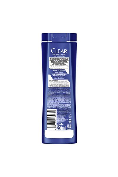 Clear - Deep Cleanse With Charcoal + Mint Shampoo - 200Ml