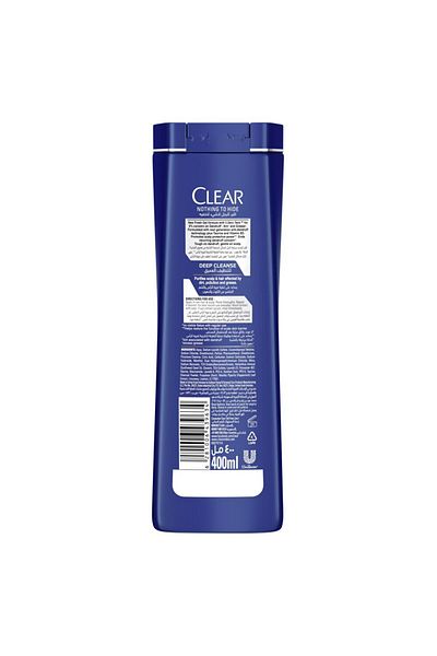 Clear - Deep Cleanse With Charcoal + Mint Shampoo - 400Ml