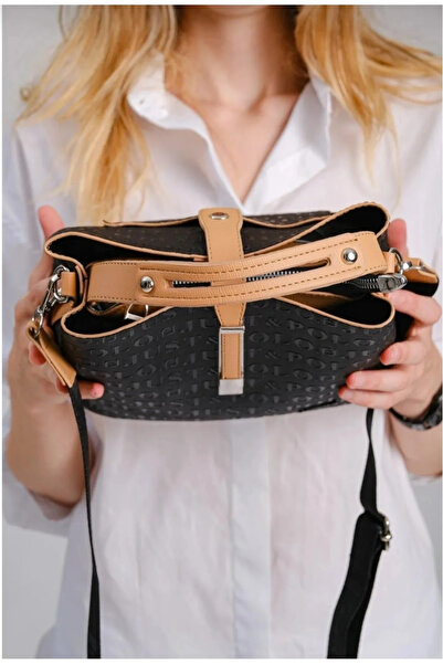 Just Polo Жіноча темно-синя сумка з рельєфним візерунком на блискавці з веганським закриттям на плечі та руці