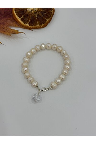 DURAN TAKI TASARIM Hakiki İnci Gümüş Bileklik