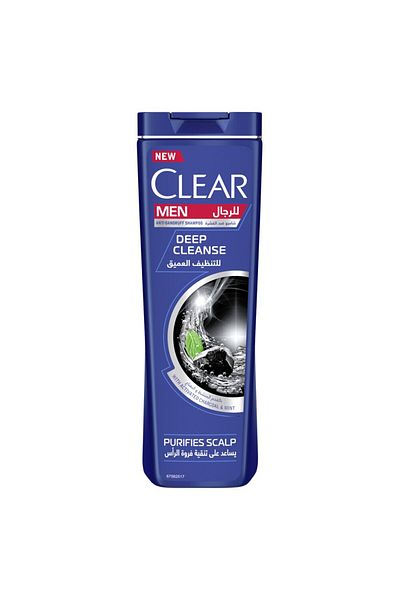 Clear - Deep Cleanse With Charcoal + Mint Shampoo - 400Ml