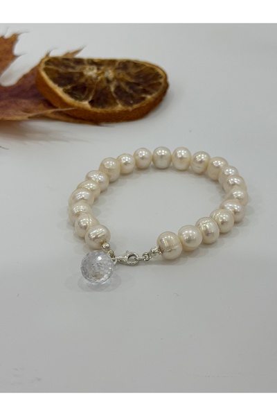 DURAN TAKI TASARIM Hakiki İnci Gümüş Bileklik