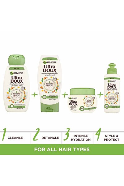 Garnier Ultra Doux Shampoo 200 ml Almond Milk (34239) --- Ultra Doux Shampoo Almond Milk 200 ml