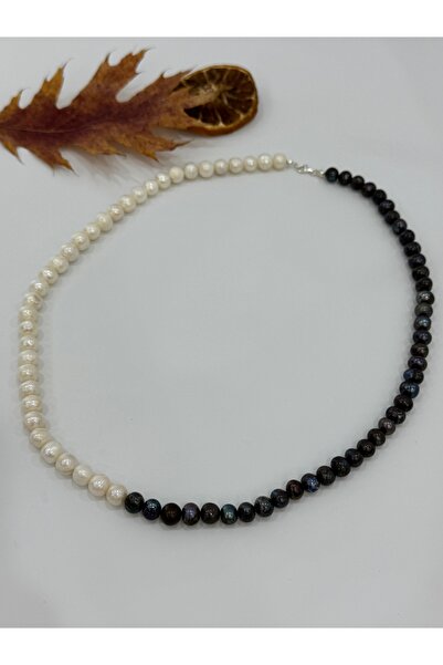 DURAN TAKI TASARIM Hakiki Inci Gümüş Erkek Kolye (60 Cm )