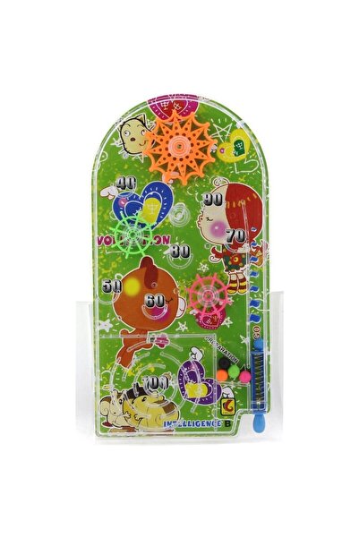 BAMTEBİ Süper Mini Pinball Oyunu Çarklı Puanlı 2 in 1 Eğlenceli Pinbol Oyunu