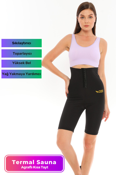 Lidyacottone Colanți termici de saună cu agrafe, pentru arderea grăsimilor și...