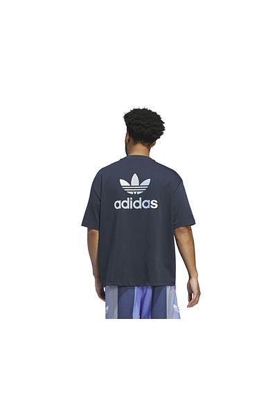 adidas تي شيرت Gfx باللون الأزرق للجنسين - تي شيرت كاجوال IY7391