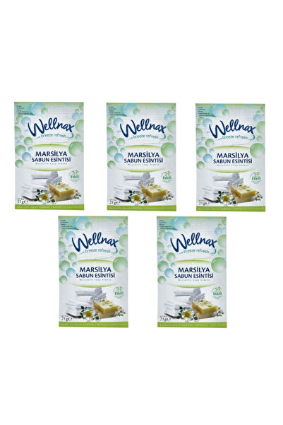 Wellnax Dolap Çekmece, Oda ve Araç Kokusu - Marsilya Sabunu 5 Adet