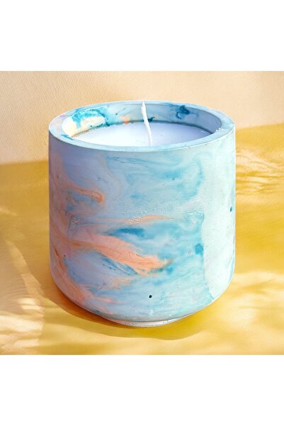 Artİzel 8x8 Büyük Kavonoz Mum - Kahve aromalı doğal soya wax mum